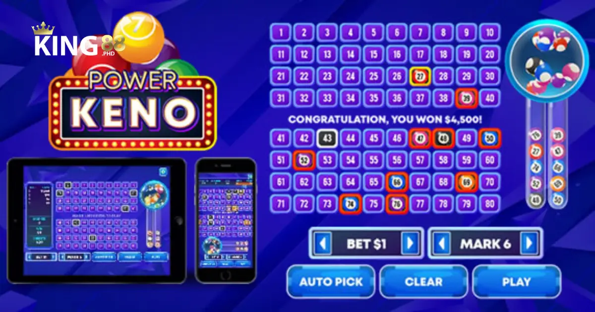 Lợi ích khi chơi Keno trực tuyến tại King88